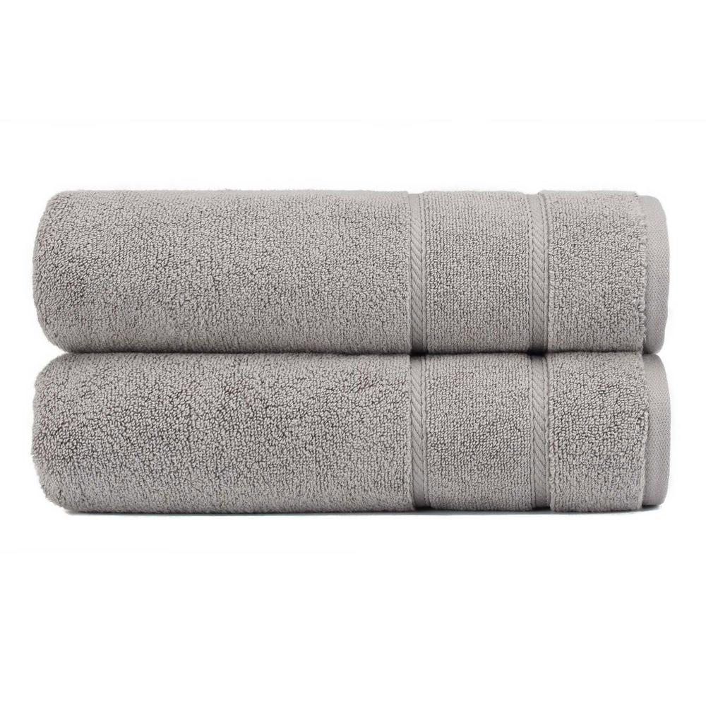Nautica Belle Haven And Ton 14 Piece Gray Solid Cotton Bath Belle Haven And Ton 14 Piece Gray