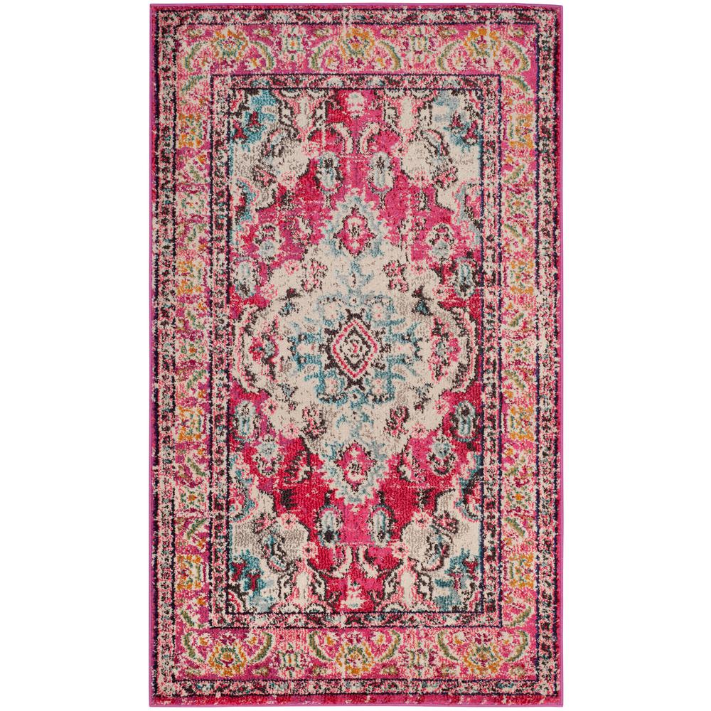Pink 3 X 5 Area Rugs The Home Depot Monaco Pink Multi