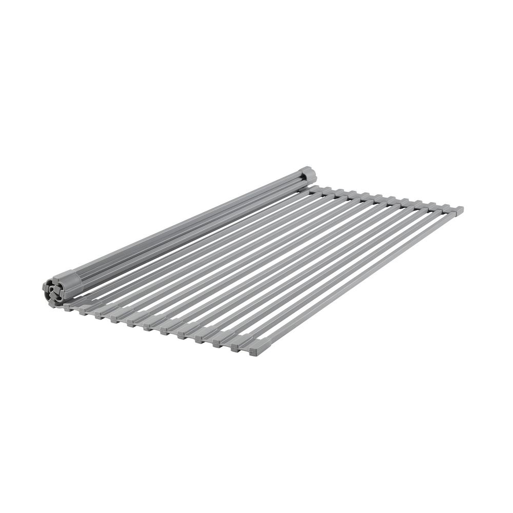 MR Direct 127/8 in. X 201/2 in. Rolling Grid for Kitchen Sinks in Stainless Steel and BlackRG