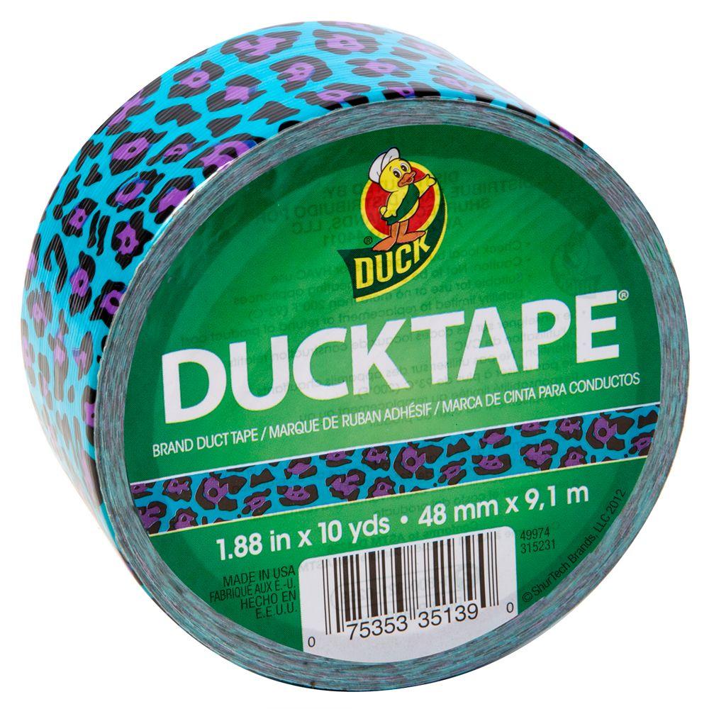 Duck 1.88 in. x 10 yds. Blue Leopard Duct Tape (6-Pack)-281514 - The ...