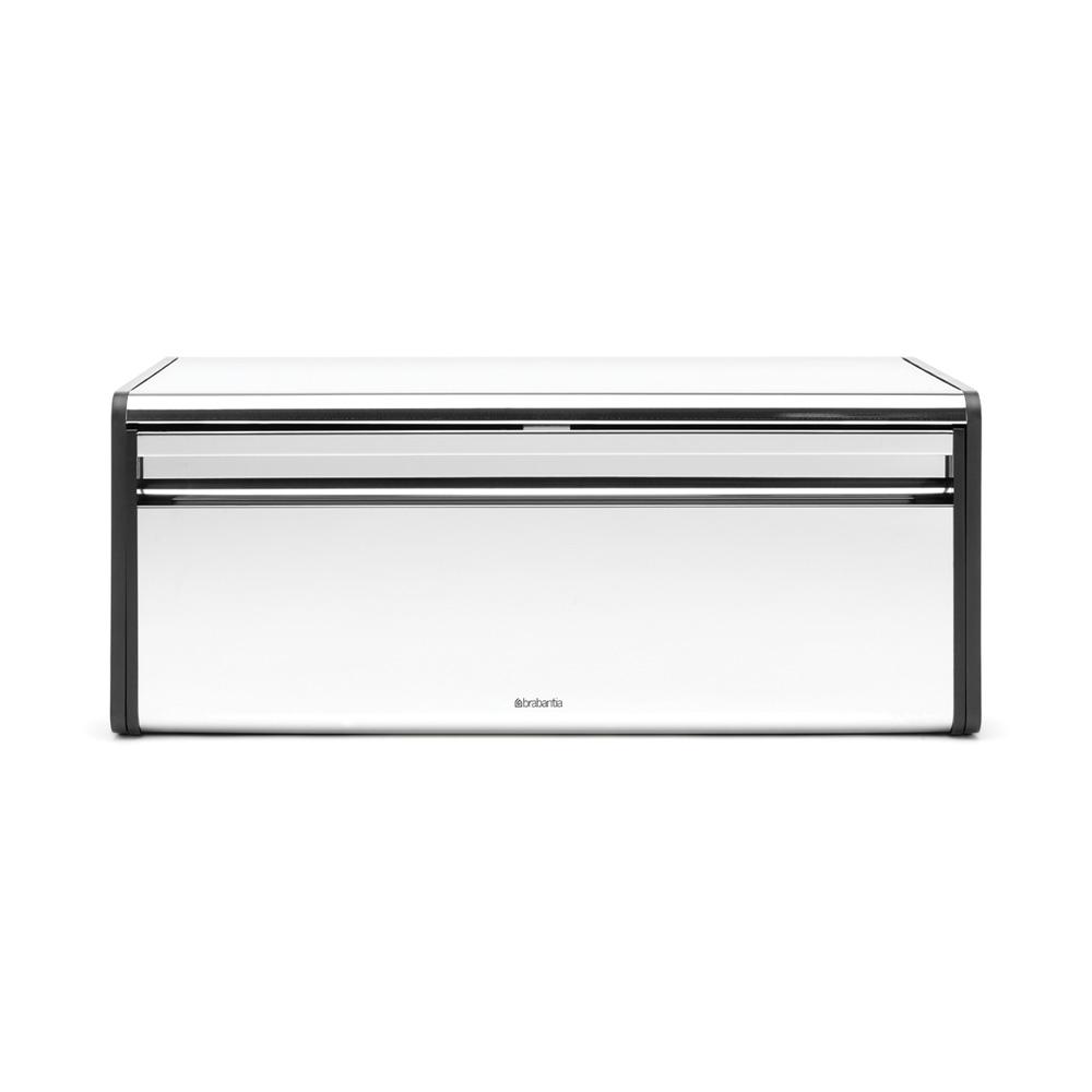 Brabantia Fall Front Bread Box, Brilliant Steel