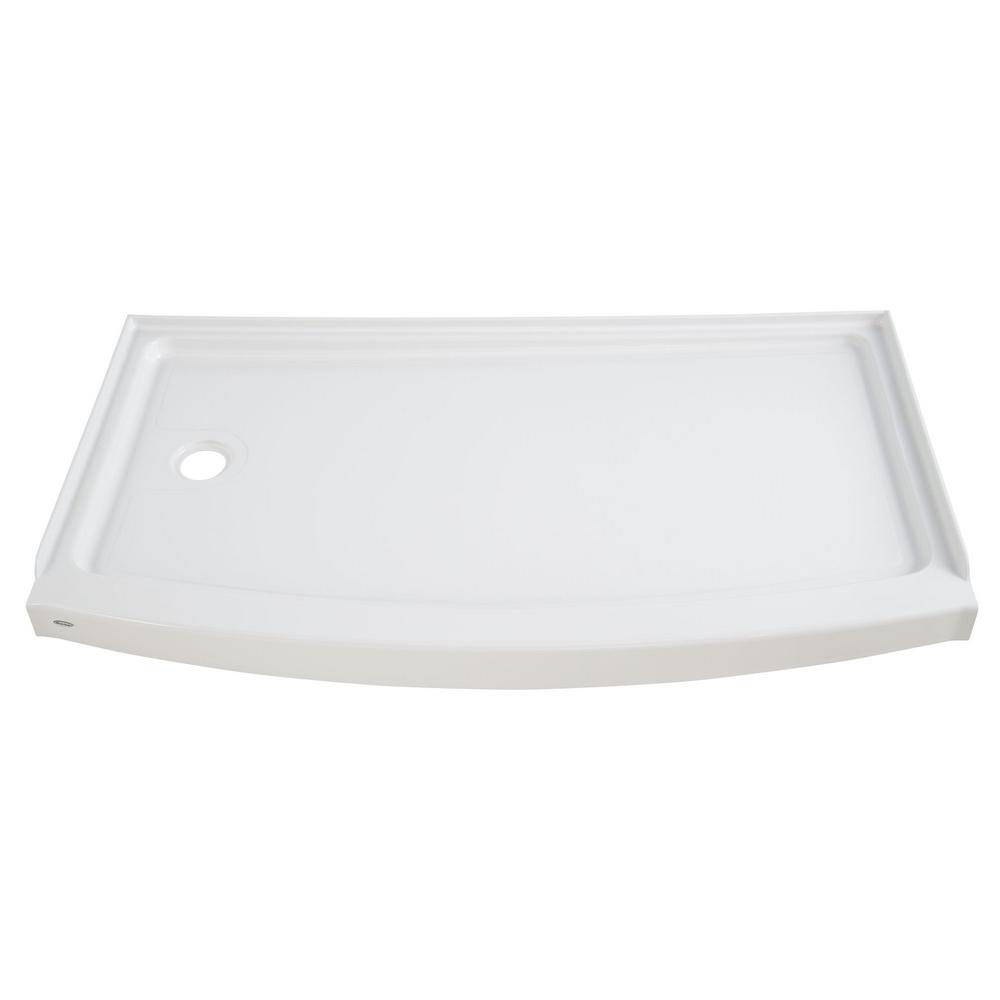 shower arctic ovation base standard american left hand tub threshold drain curve single surround piece stud direct 2698