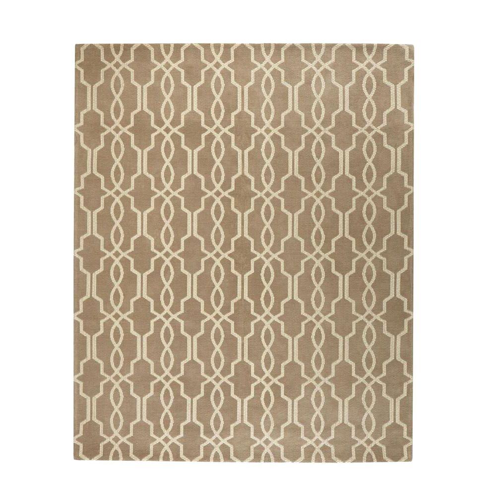 Home Decorators Collection Kingston Silver/Ivory 9 ft. x 12 ft. Indoor Area Rug94530 The Home