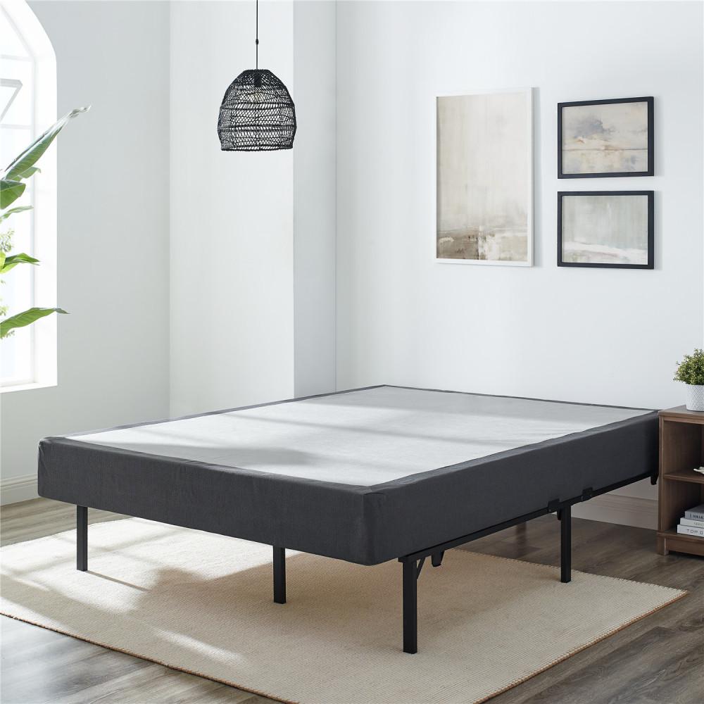 Sleep Options Quick Assembly Wood Foundation With Cover Queen Size 8 In Regular Profile Mattress Replacement Box Spring 124201 5050 The Home Depot Sleep Options Quick Assembly Wood, Bed Springs Queen Size