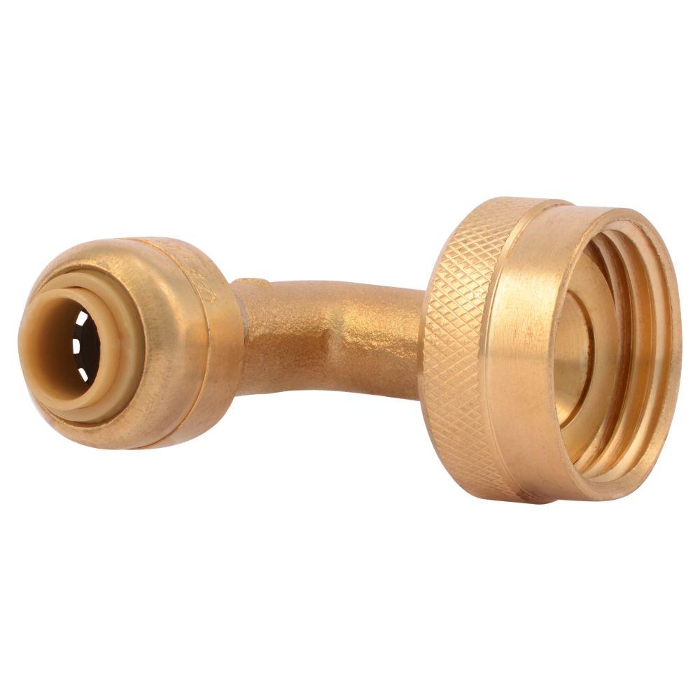SharkBite 1/4 in. (3/8 in. O.D.) Brass PushtoConnect x 3/4 in. Brass