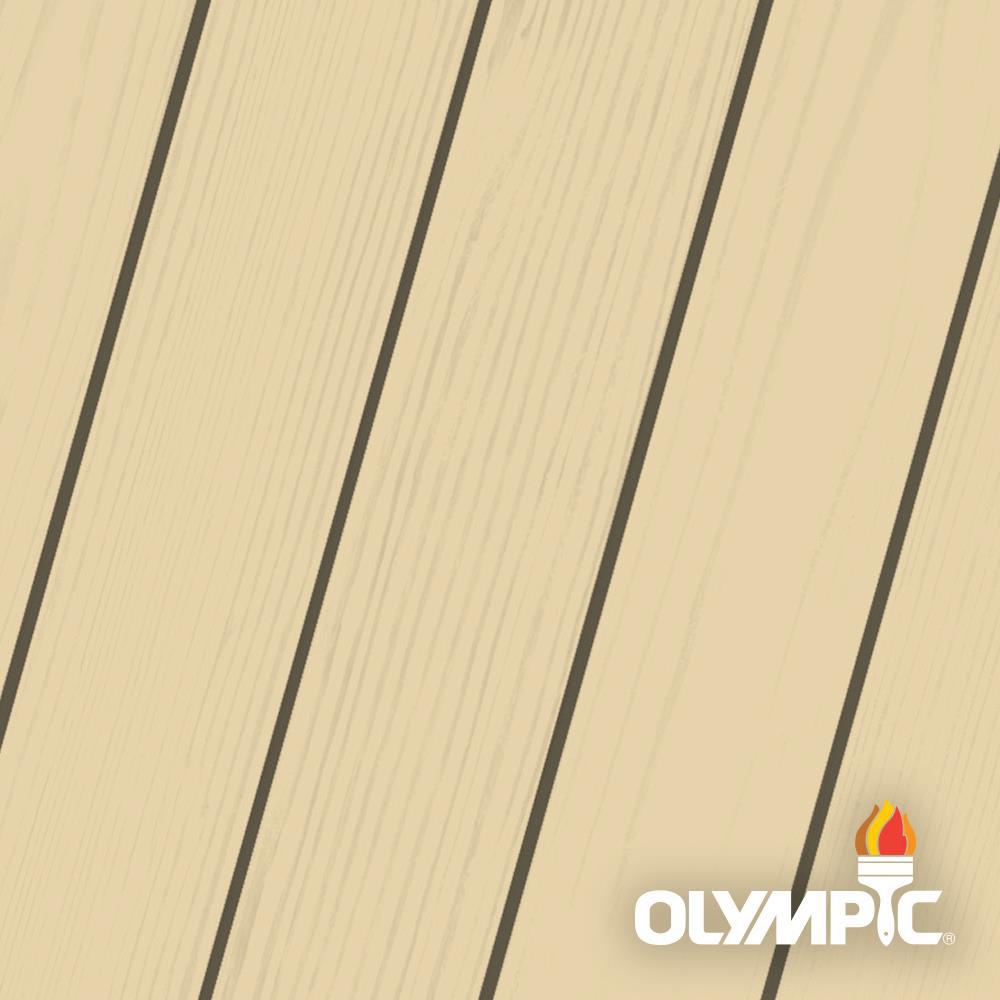 Olympic Elite 1 Gal Tan Semi Transpa Advanced Exterior Stain Driftwood Beige Solid Color Exterior Stain And Sealant In One