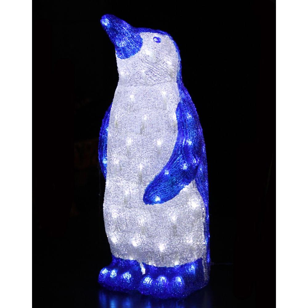Novolink 22 in. 100 White LED Decorative Blue Penguin-AS-BP60 - The