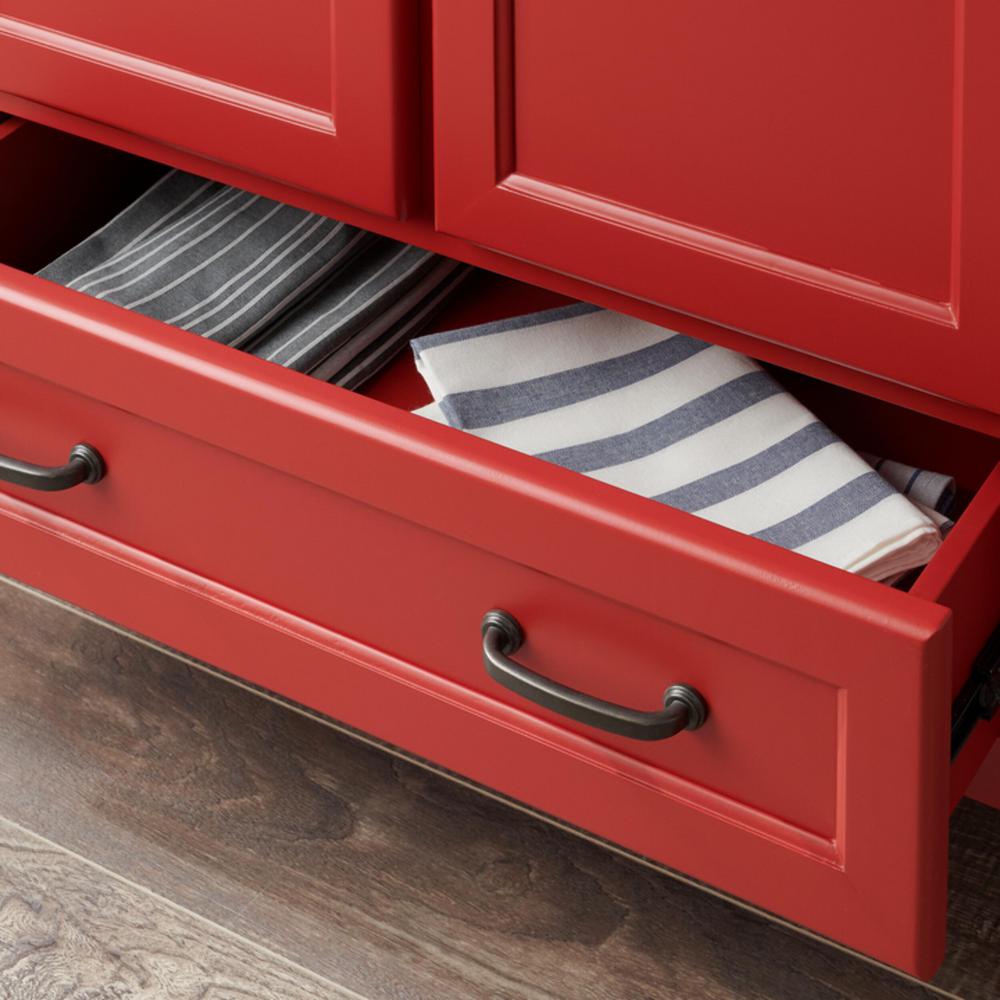 Stylewell Stylewell Chili Red Wood Kitchen Pantry 30 In W X 47