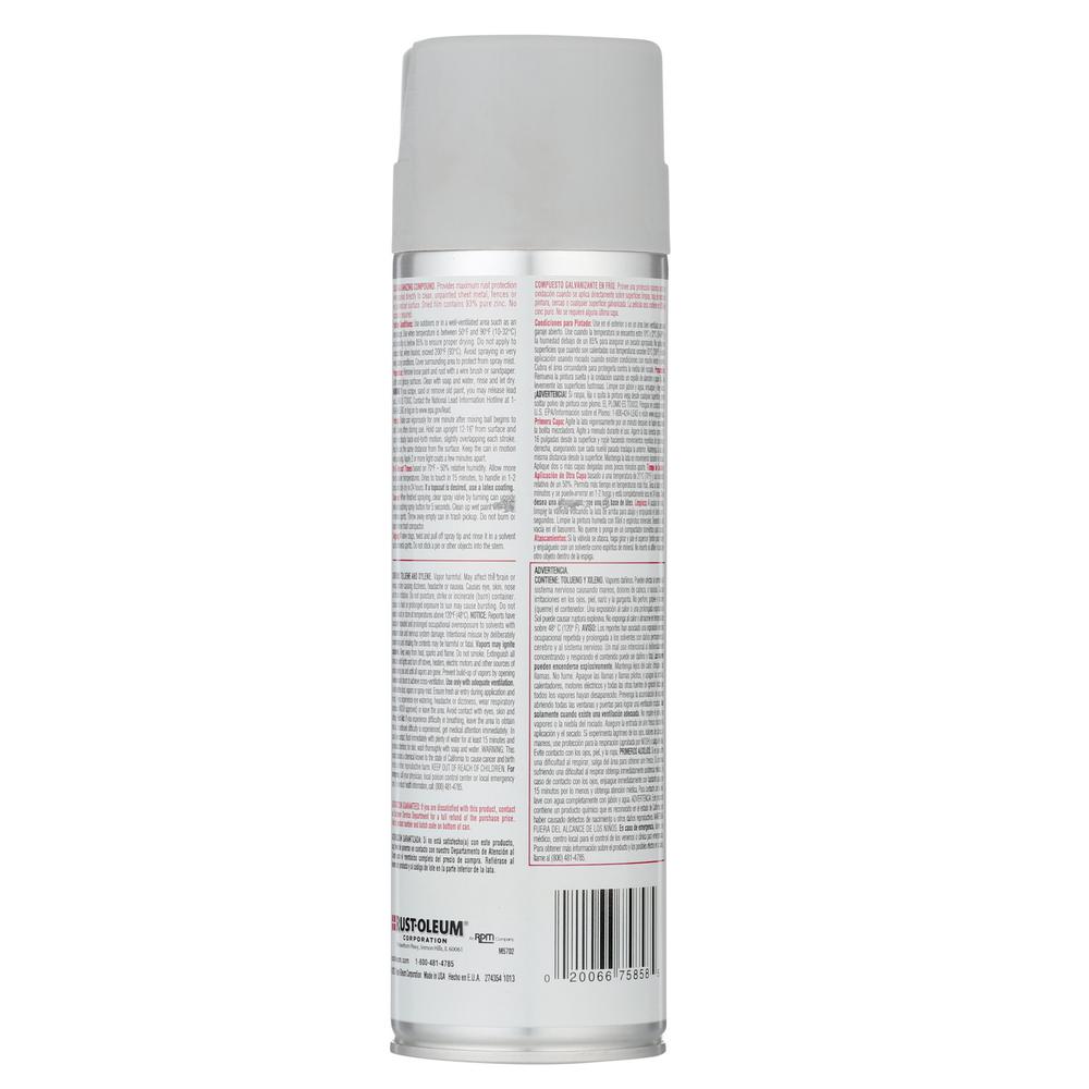 Rust Oleum Professional 20 Oz Flat Gray Cold Galvanizing Compound Spray Rust Oleum Professional 20 Oz Flat Gray Cold Galvanizing Compound Spray