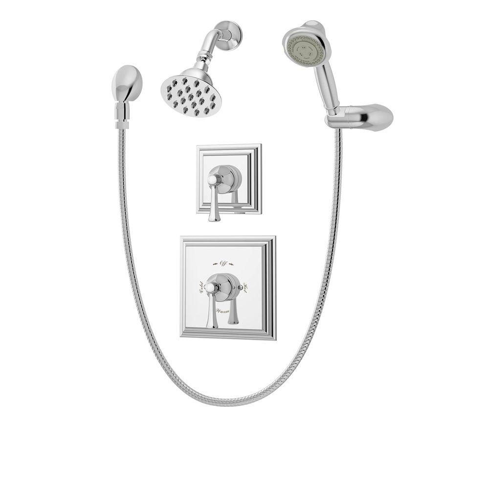 Symmons Canterbury 2Handle Tub and Shower Faucet Trim Kit in Chrome