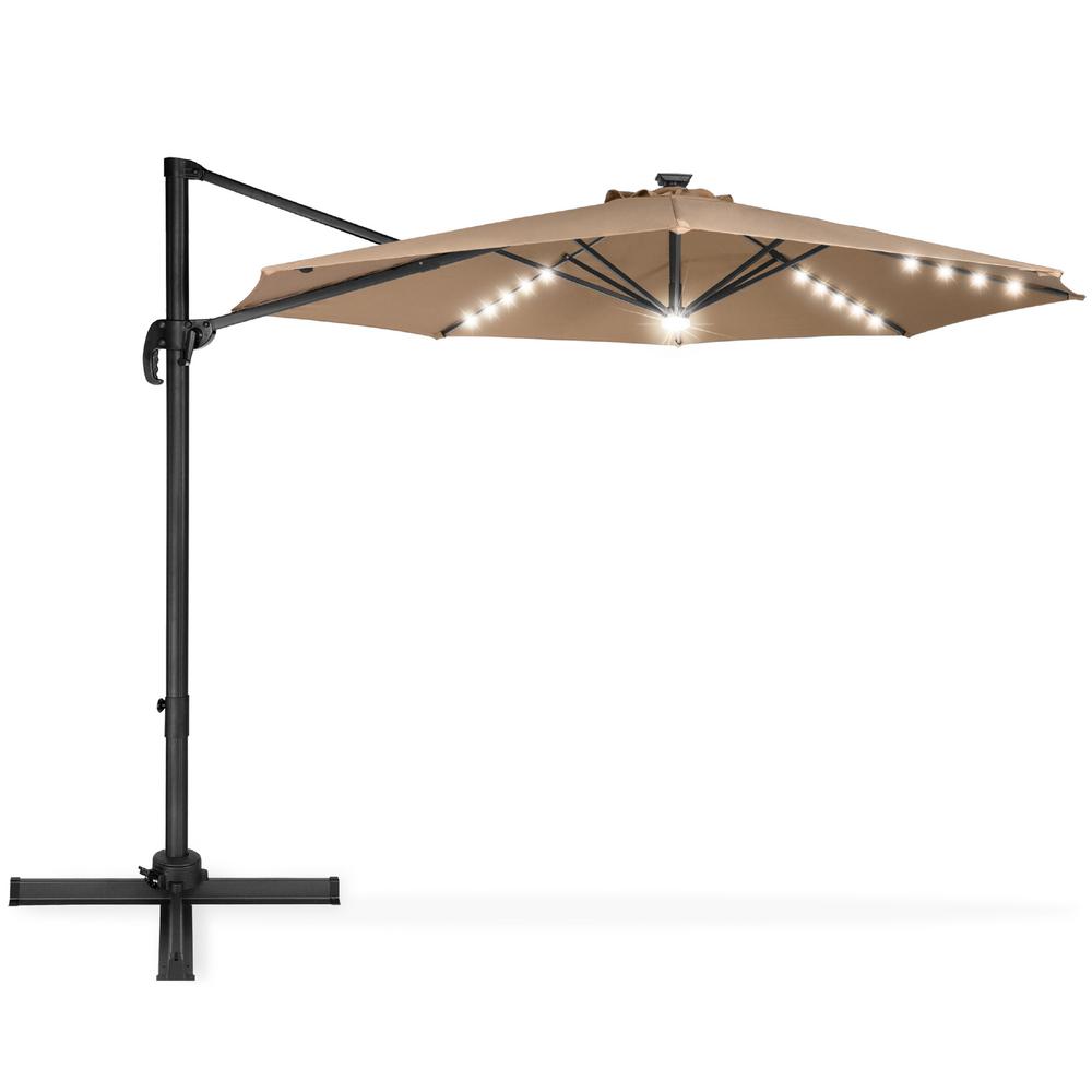 Best Choice S 10 Ft Cantilever Solar Tilt Patio Umbrella In Tan Sky5248 The Home Depot - Best Solar Patio Umbrellas Best Choice S 10 Ft Cantilever Solar Tilt Patio Umbrella In Tan Sky5248 The Home Depot - Best Solar Patio Umbrellas