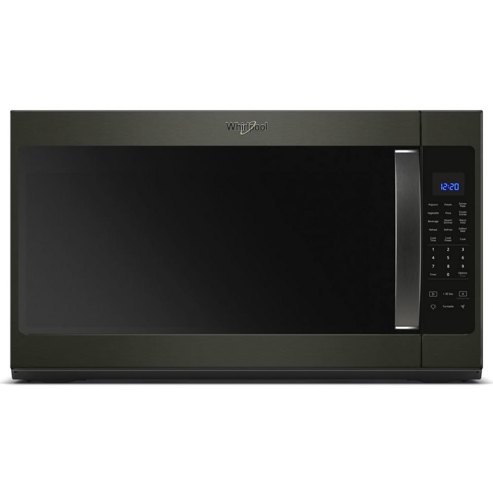 Whirlpool 2.1 cu. ft. Over the Range Microwave in Fingerprint Resistant Black Stainless with Steam Cooking was $519.0 now $318.0 (39.0% off)