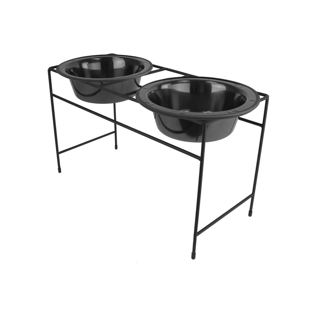 Platinum Pets Platinum Pets Modern Double Diner Feeder With