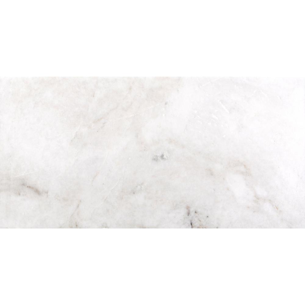 12x24 Marble Tile Natural Stone The Home Depot Kalta Bianco 12 In X 24 Marble Floor And Wall Tile
