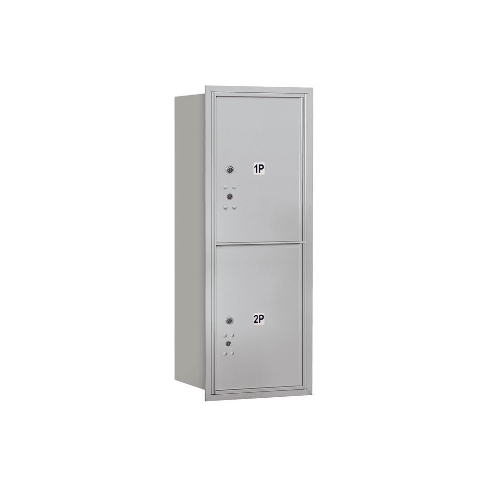 Salsbury Letter Box (Includes Commercial Lock) - Standard - Recessed Mounted - Aluminum - Private Access