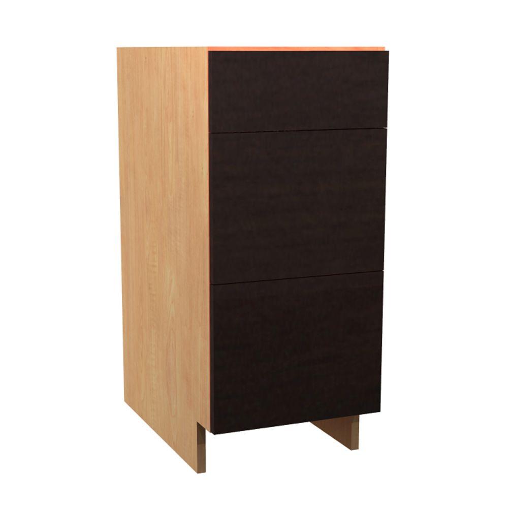 Home Decorators Collection Elice Ready To Assemble 12 X 34 5 24 In Base Cabinet With 1 Soft Close Door And Drawer Mocha
