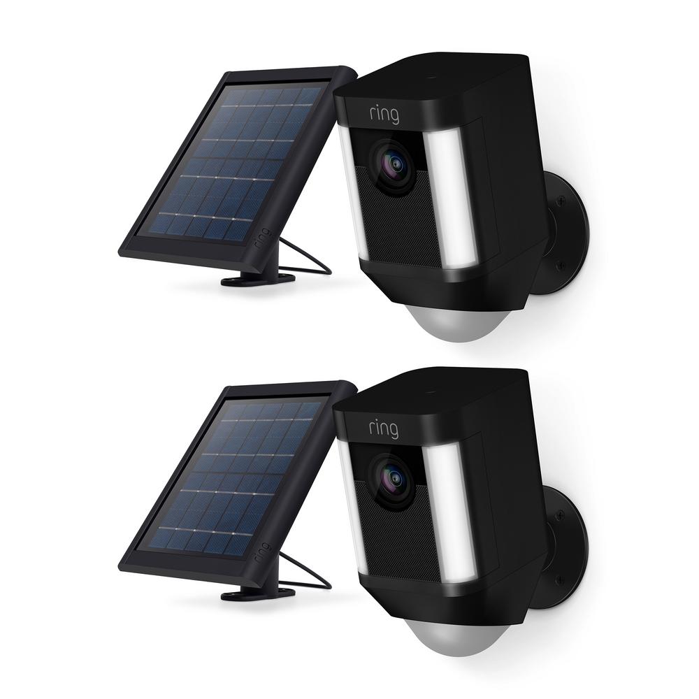 Ring Spotlight Cam Solar Outdoor Security Wireless Standard Ring Spotlight Cam Solar Outdoor Security Wireless Standard