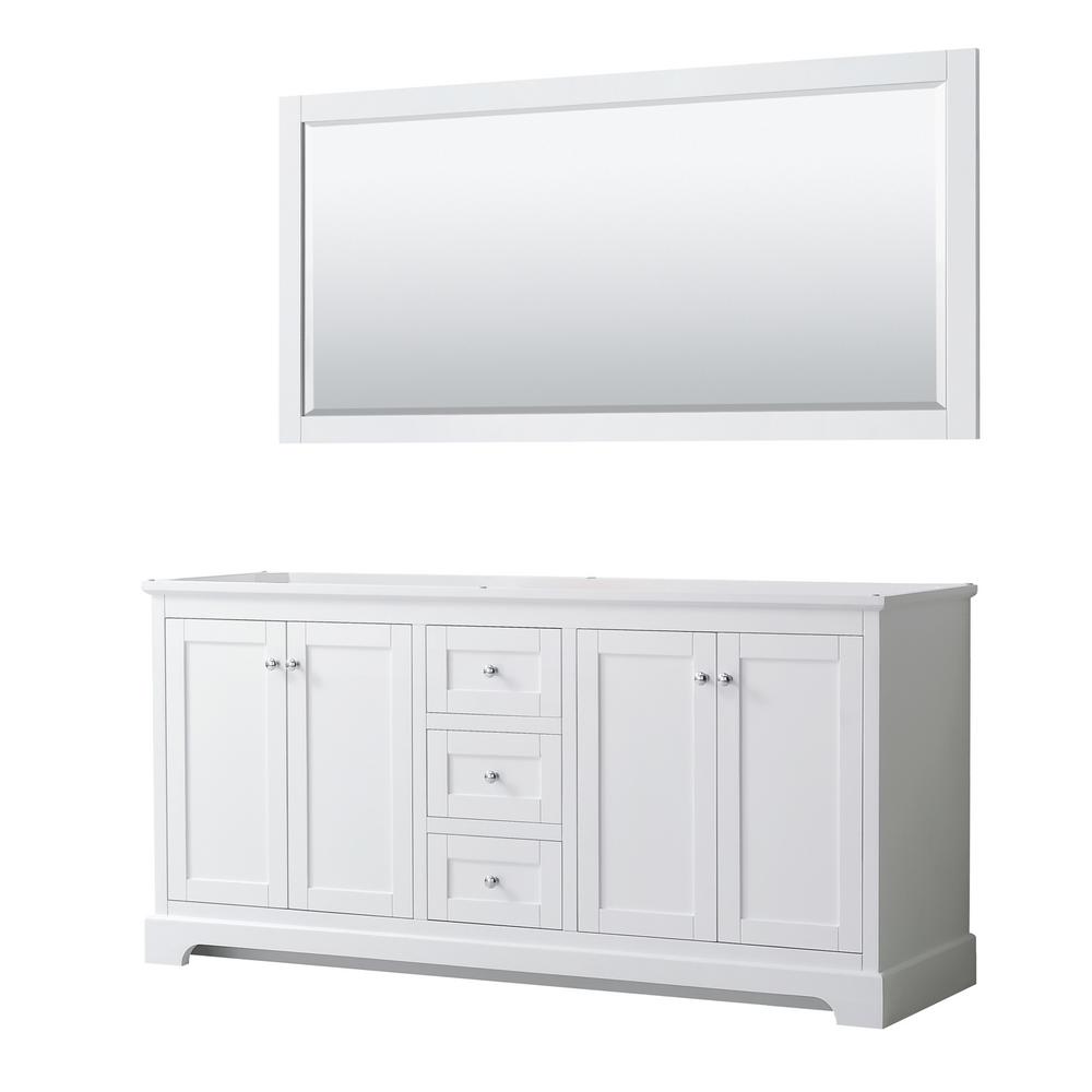 Wyndham Collection Avery 71 in. W x 21.75 in. D Bathroom Vanity