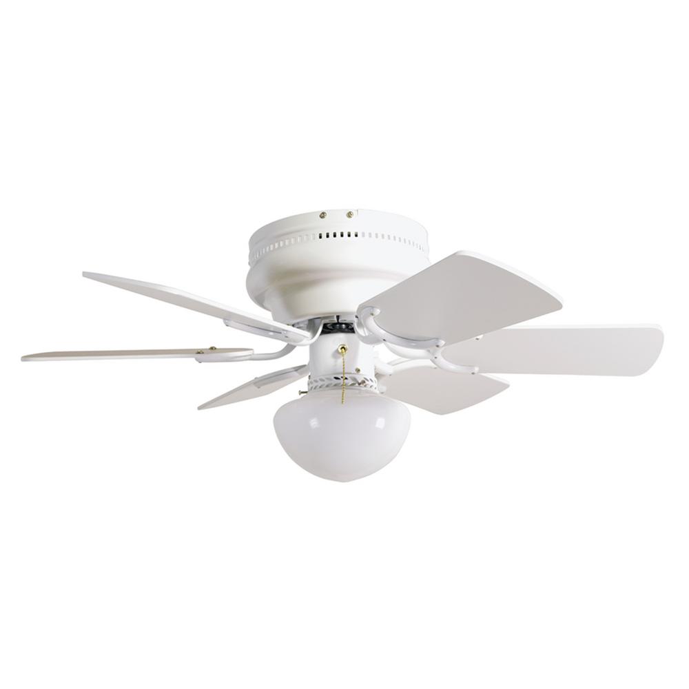 Design House Atrium 30 In Traditional Indoor Hugger White Ceiling Fan   White Design House Ceiling Fans With Lights 157321 64 600 