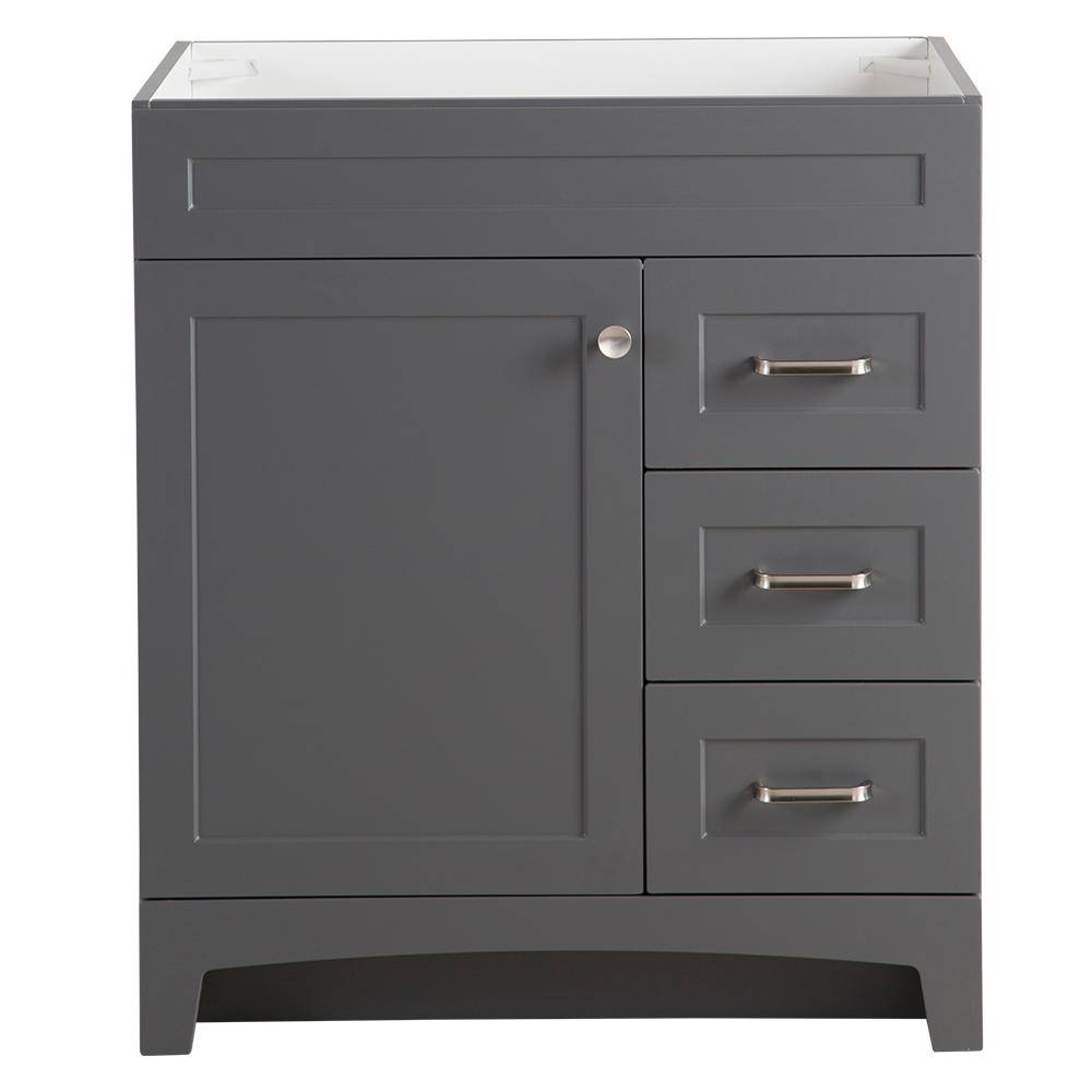 Home Decorators Collection Thornbriar 30 In W X 21 In D Bathroom Vanity Cabinet In Cement Tb3021 Ct The Home Depot