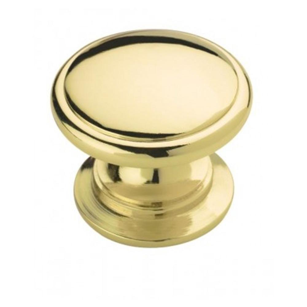 Amerock Allison Value 11/4 in (32 mm) Diameter Polished Brass KnobBP530123 The Home