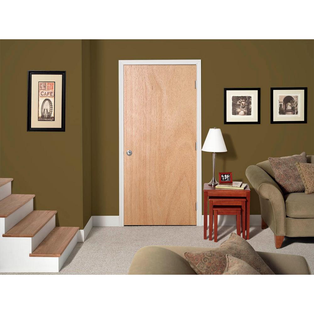 Jeld Wen 24 In X 80 In Unfinished Flush Hardwood Interior Door