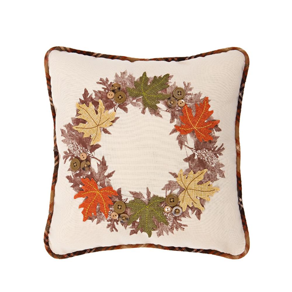 Xia Home Fashions 5 In X 14 In X 14 In Maple Wreath Fall