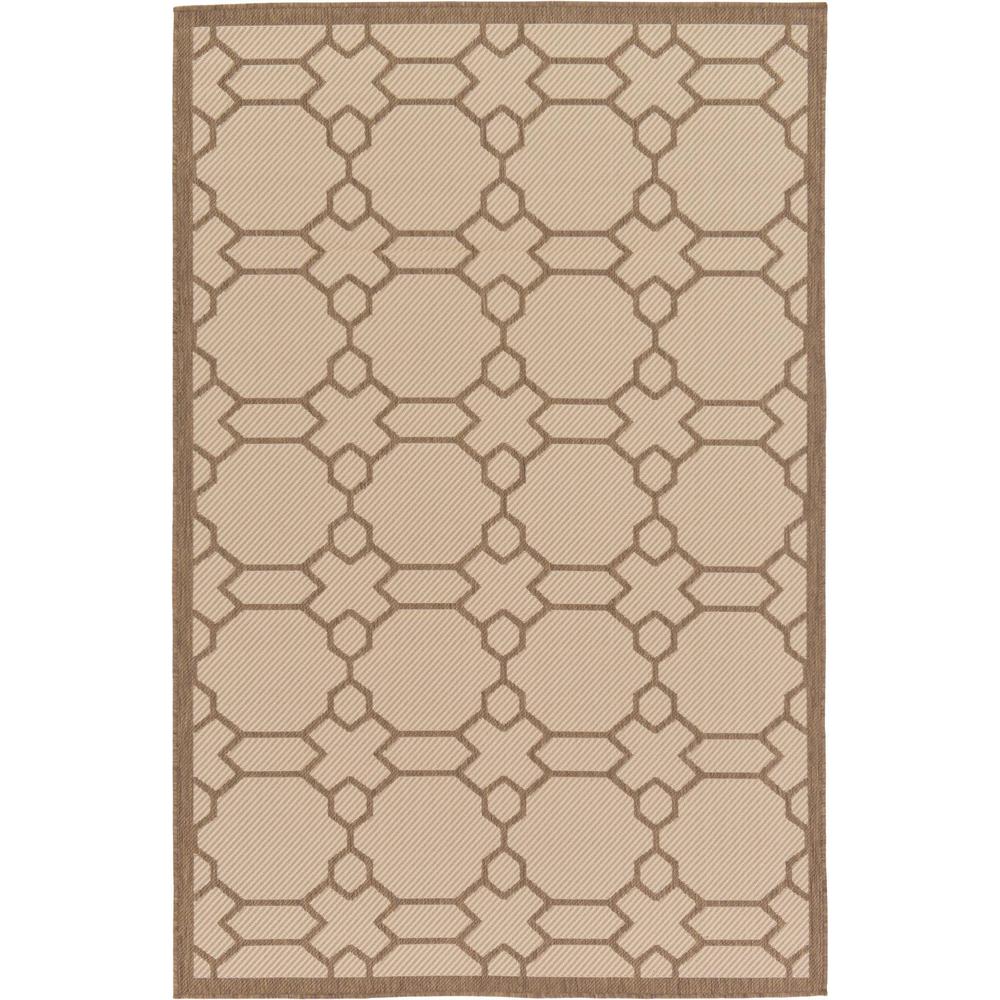 Unique Loom Outdoor Beige 5 3 X 8 Indoor Rug 3126648 The Unique Loom Outdoor Beige 5 3 X 8 Indoor Rug