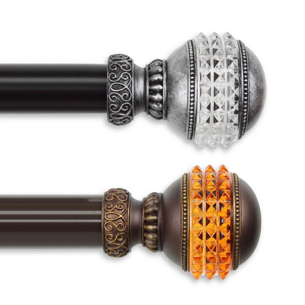 Rod Desyne Gemstone 115 In 165 In Curtain 1 5 In Dia Rod In