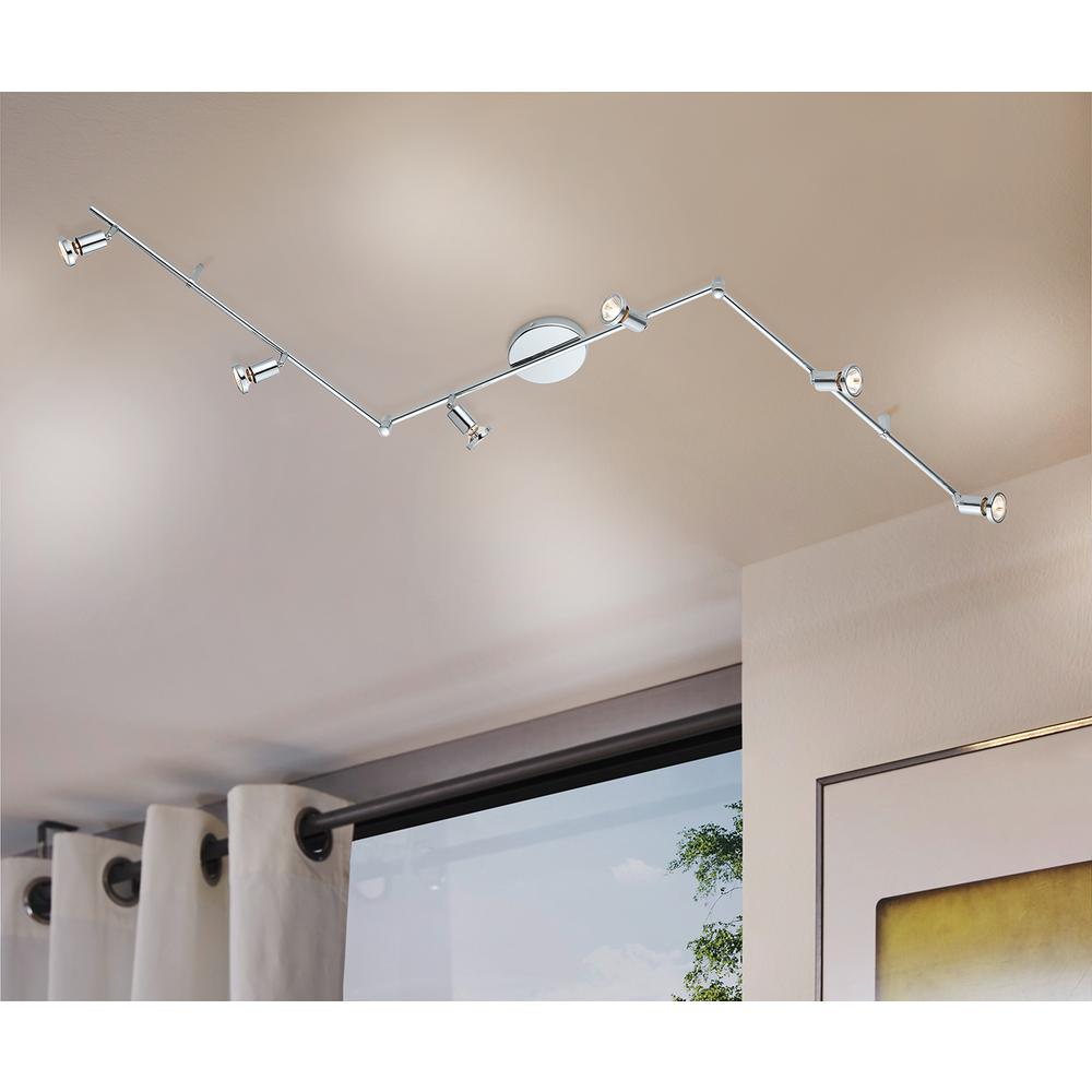 Eglo Buzz 2 6 Ft Light Chrome Track Lighting Kit 200402a Eglo Buzz 2 6 Ft Light Chrome
