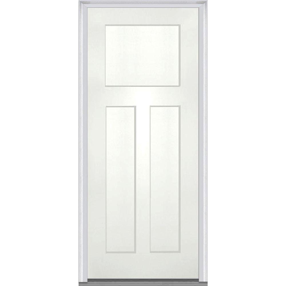 Shaker Off White Front Doors Exterior Doors The Home Depot