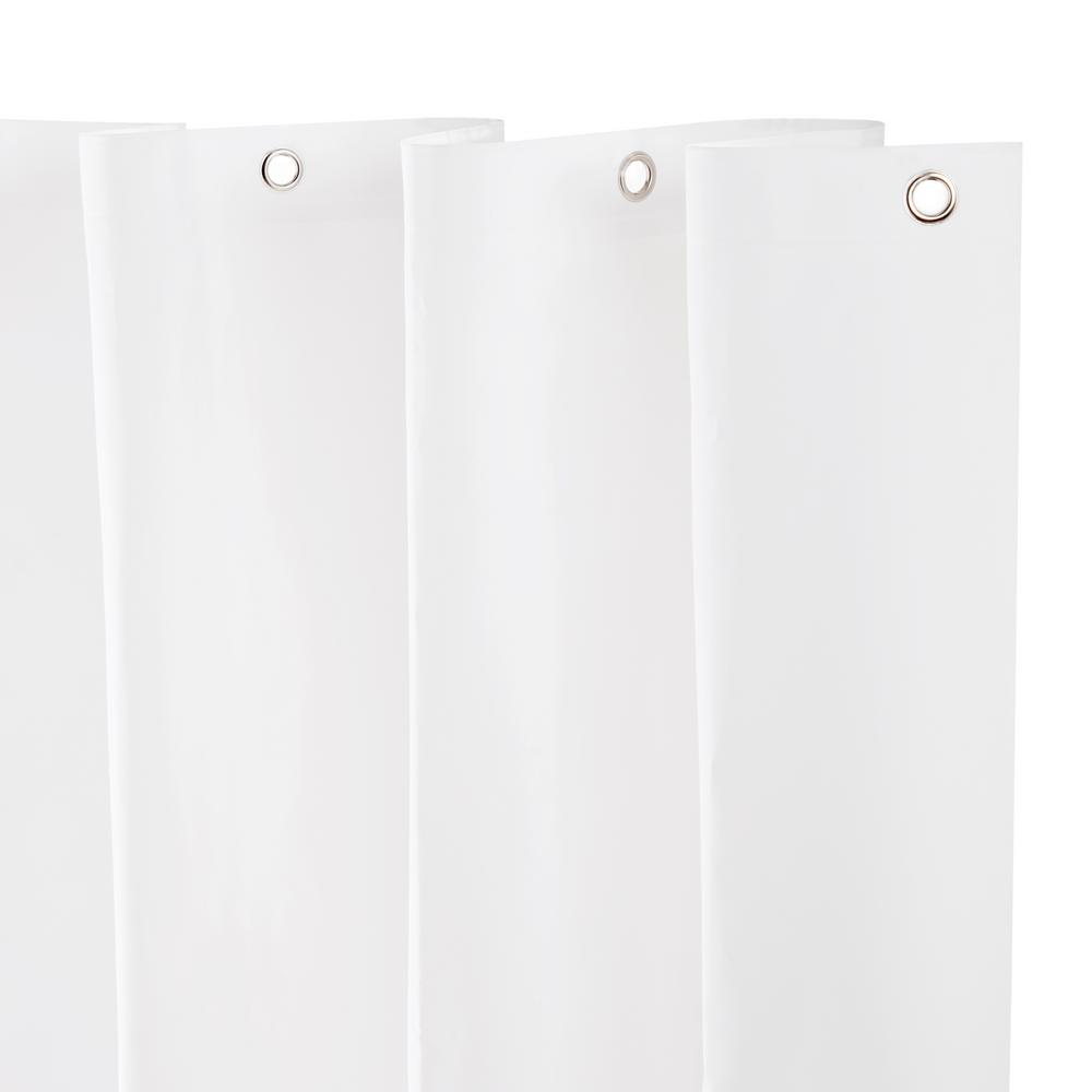Kenney 70 in. x 72 in. Medium Weight Peva Shower Liner in White61440C