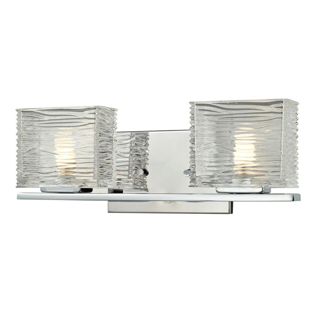 Filament Design Pure 2-Light Chrome Bath Vanity Light-CLI-JB-027976 - The Home Depot