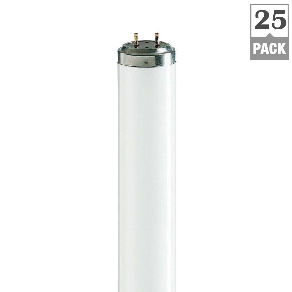 Philips 40 Watt 2 Ft Actinic Bl Linear T12 Fluorescent Light Bulb Philips 40 Watt Actinic Bl Linear T12 Fluorescent Light Bulb Bright White 25