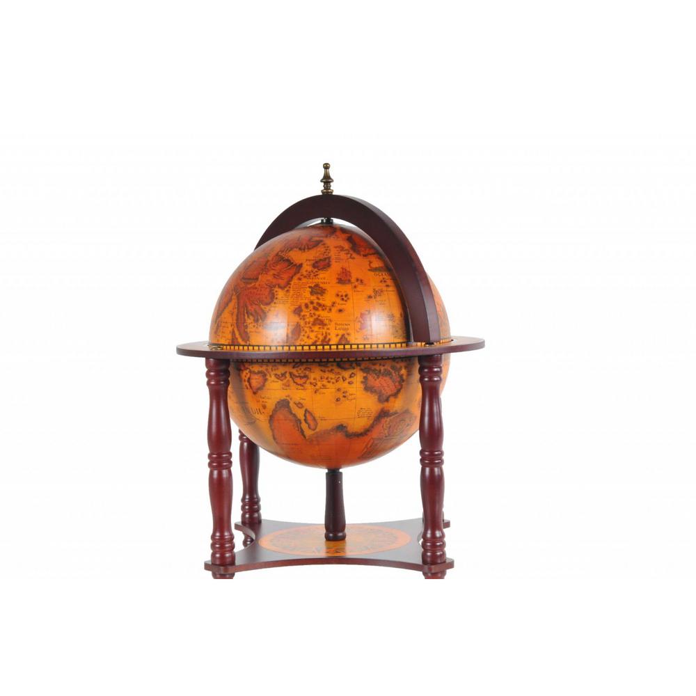 Homeroots Dahlia Abstract Red Globe With Chess Holder 364362 The Home Depot