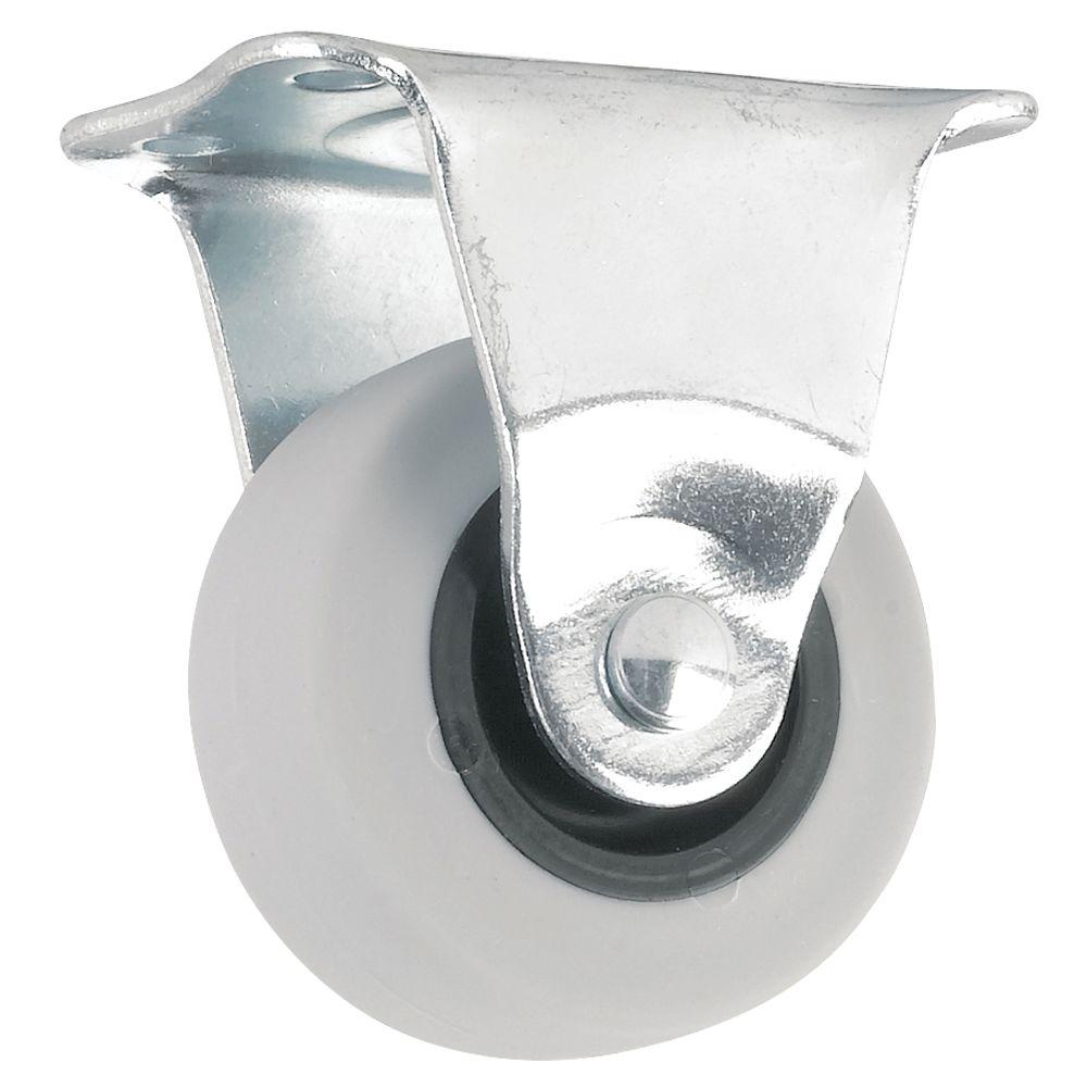 Everbilt 2 in. Rigid NonMarking Rubber Caster4033245EB The Home Depot