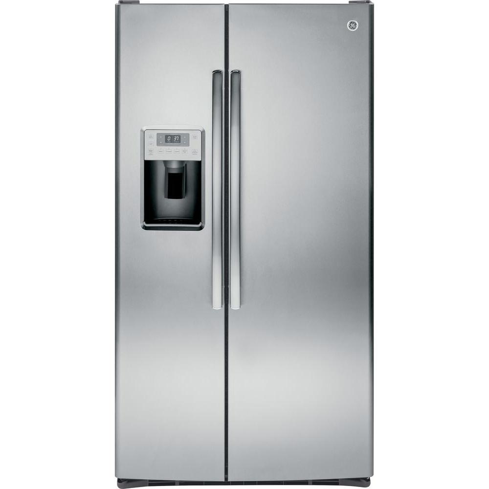 GE Profile 28.4 cu. ft. Side by Side Refrigerator in Stainless Steel Ge Profile Refrigerator Stainless Steel