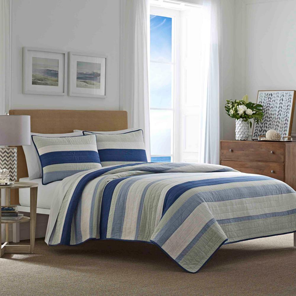 Terry Cove Green King Cotton Quilt