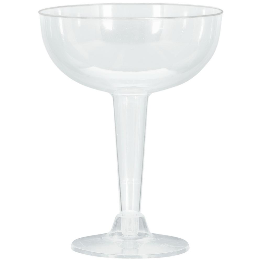 Amscan New Year's 5 in. Large Plastic Champagne Glasses (20Count