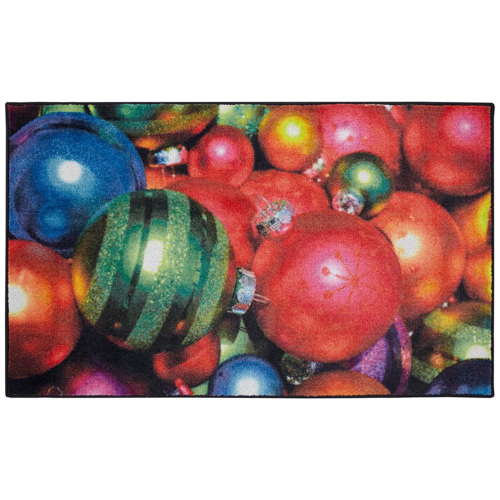 Mohawk Home Christmas Ornaments Multi 2 ft. 6 in. x 4 ft. 2 in. Area