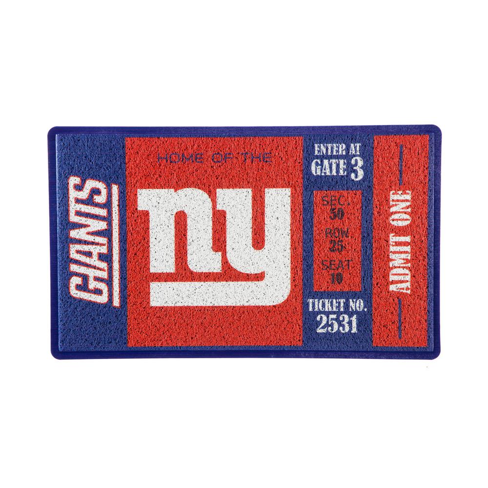 Team Sports America New York Giants 30 In X 18 Vinyl Indoor Team Sports America New York Giants 30