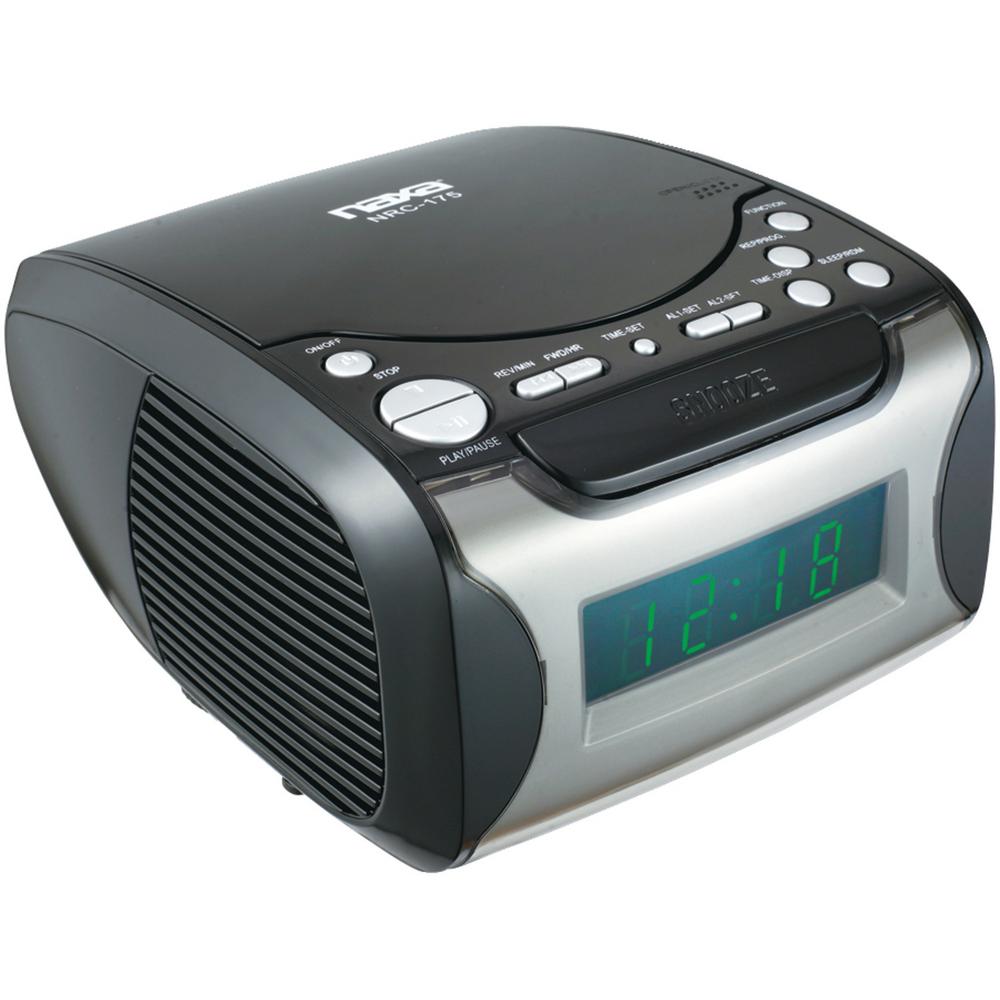 Naxa Digital Alarm Clock Radio and CD Player by Naxa