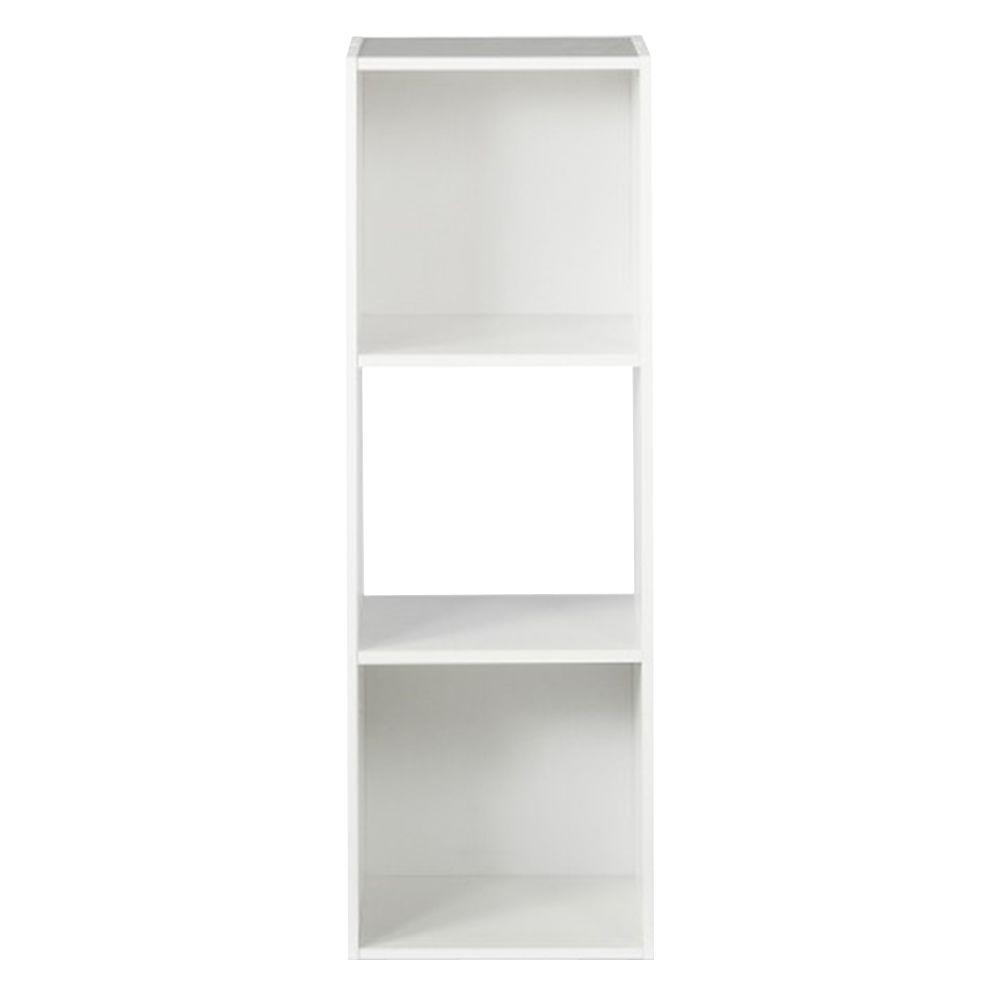 Closetmaid 12 In W X 36 In H White Stackable 3 Cube Organizer