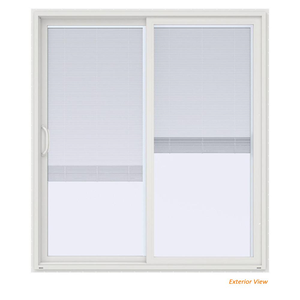 Jeld Wen 72 In X 80 In V 4500 Contemporary White Vinyl Left Hand