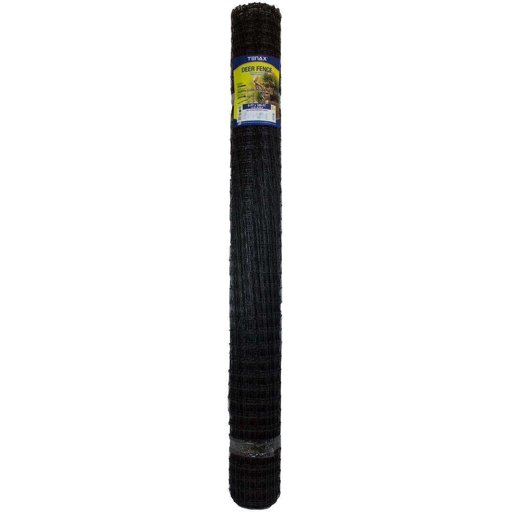 Tenax 6 Ft X 100 Black C Flex Deer Fence 1a120243 The Home Depot Black C Flex Deer Fence