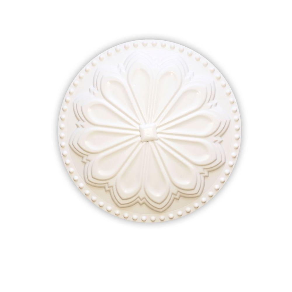 Creative Cleanout Covers Hermosa 6 in. x 6 in. Plastic Flat Paint Grade