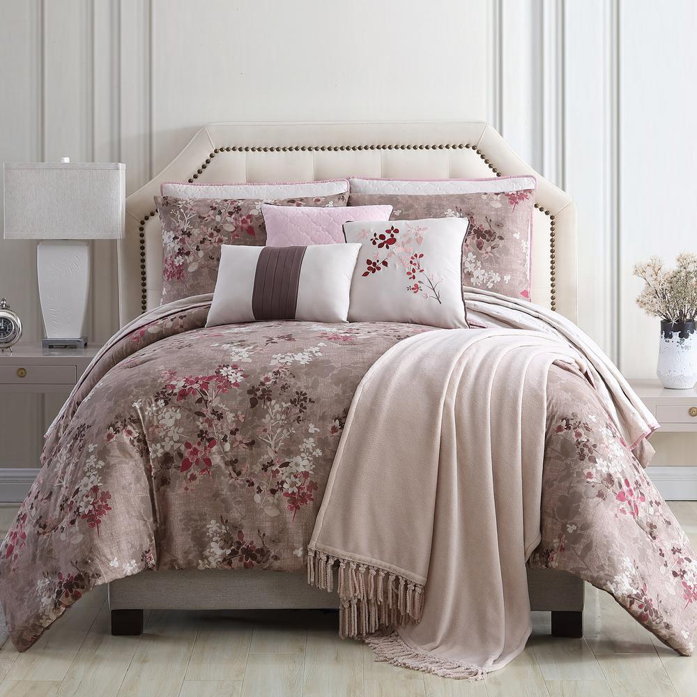 Modern Threads Monet Florla 10 Piece Multi Color King Comforter