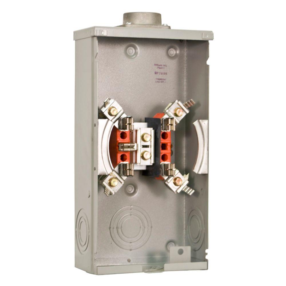 Eaton 200 Amp 5Terminal Overhead or Underground Meter Socket with