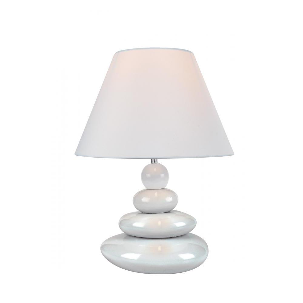 Lavish Home 9.5 in. White Indoor Motion Sensor Table LampM100007 The