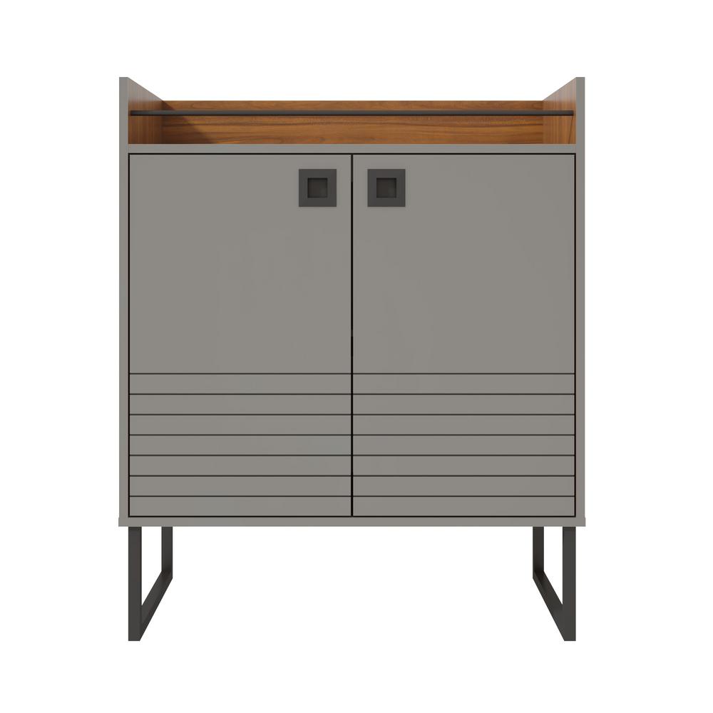 Luxor Milford 31 49 In Grey And Wood Modern Buffet Stand With